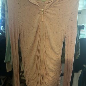 Women’s long sleeve, hooded, zip up